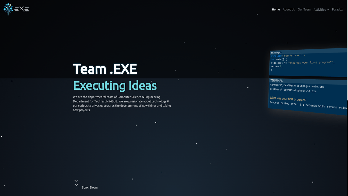 Team .EXE Official Website